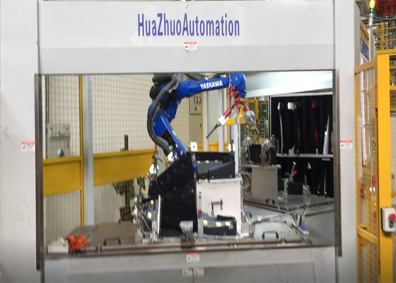 Beli Sistem Pengelasan Robot 6mm / S PLC Aluminium Otomatis Untuk Kisi-kisi Mobil online manufacture
