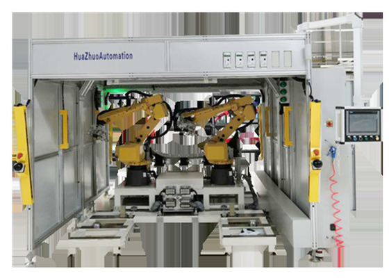 3000mm Robotic Arm Welding Machine 50mm / S PLC Car Body Metal