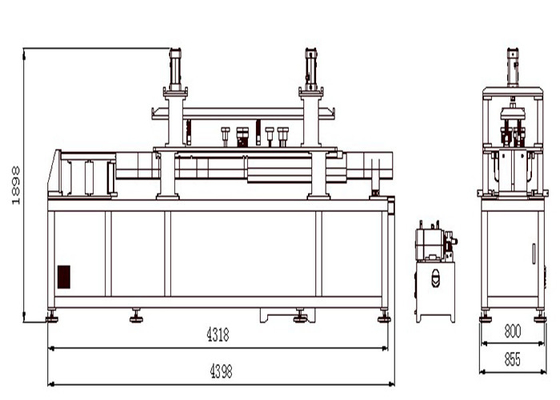 Mesin Punching Hidrolik Bumper Otomatis 50HZ Peralatan Punching 380V