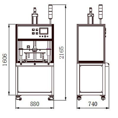 Mesin Las Gesekan Rotary 300mm Medium 380V Pneumatic Spot