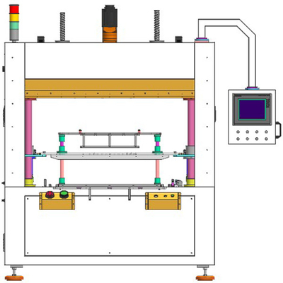 Tiga Posisi Servo Hot Plate Welding 900mm2 Hot Riveting Machine